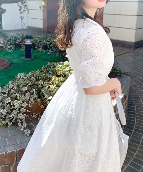 「OLIVE des OLIVE」 半袖ワンピース FREE ブラック レディース_画像5