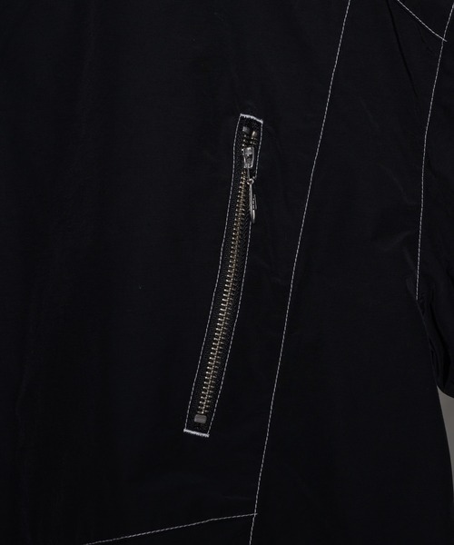 「ADRER」 ジップアップブルゾン MEDIUM ブラック メンズ_画像8