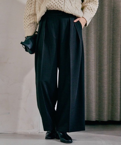 パンツ タックワイドパンツ レディース : ZOZOTOWN Yahoo!店 - 通販