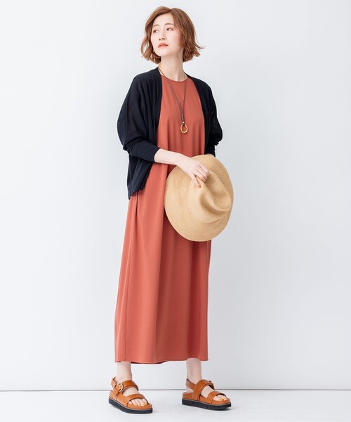 23区（ニジュウサンク） 半袖ワンピース 38 グリーン レディース