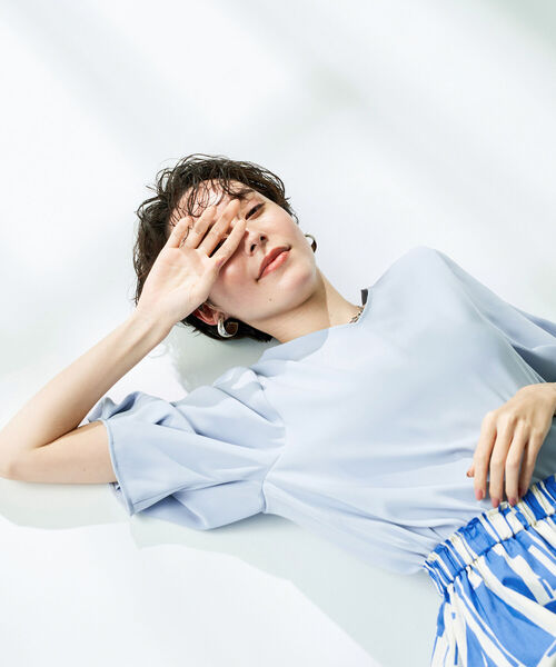 「NOLLEY'S Sophi」 半袖ブラウス 38 ベビーピンク レディース_画像8