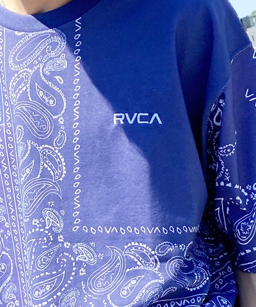 「RVCA」 半袖Tシャツ X-LARGE ブラック×ブラック メンズ_画像6
