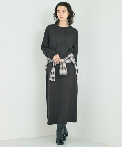 美品 COMME des GARÇONS ニットワンピース マキシ丈 coca（コカ） ワンピース マキシニットワンピース : ZOZOTOWN Yahoo!店