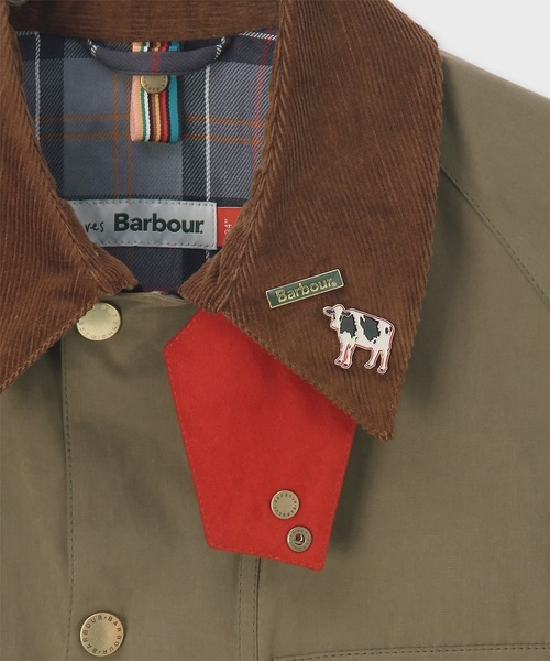 Paul Smith コート ジャケット Loves Barbour” Transport ピーチ