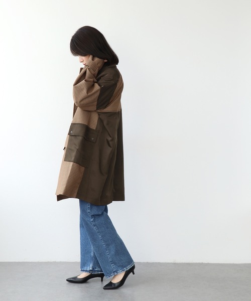 blanc basque（ブランバスク） コート アウター バレンシアチェック柄