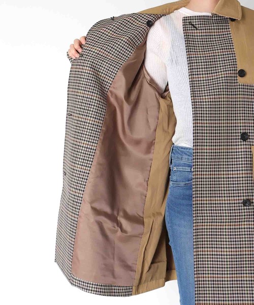 blanc basque（ブランバスク） コート アウター バレンシアチェック柄