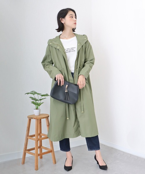 「libelle more」 「MARBLEWALTZ」トレンチコート M カーキ レディース_画像5