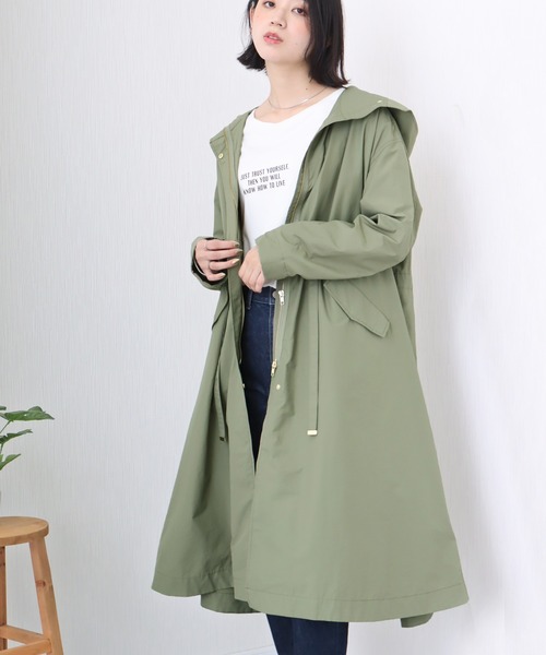 「libelle more」 「MARBLEWALTZ」トレンチコート M カーキ レディース_画像8