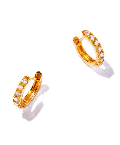 les bonbon（ルボンボン） ピアス 「les bonbon」K18 half diamond