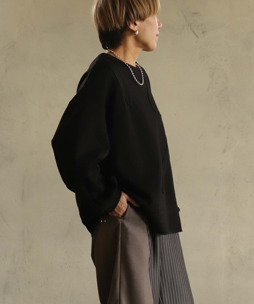 BITTOKO（ビットコ） tシャツ スソドロスト変形プルオーバー