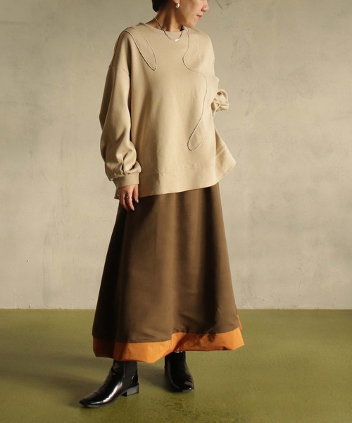 ともここし BITTOKO（ビットコ） tシャツ スソドロスト変形プルオーバー