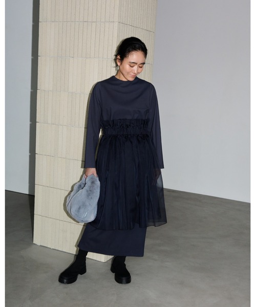 新品！タグ付き〉emmi（エミ） >金子綾 〉サイズ1 emmi ワンピース 「限定カラーあり」「金子綾 for emmi」ハイネック