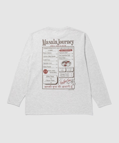 tシャツ T-GRAPHICS フードメニュー長袖Tシャツ メンズ レディース