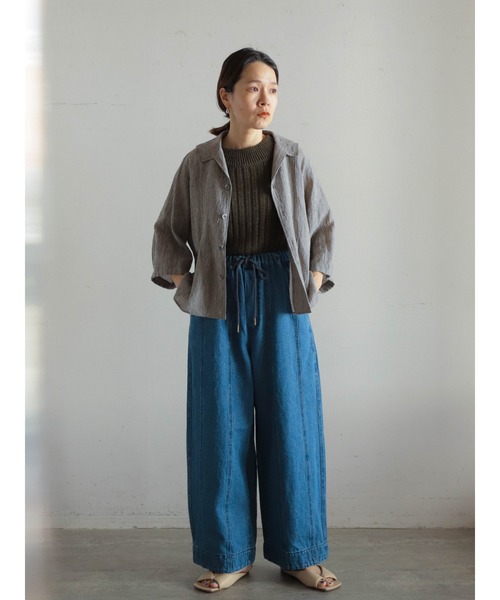 「FIL DE FER」 ニットベスト FREE ライトグレー レディース_画像2