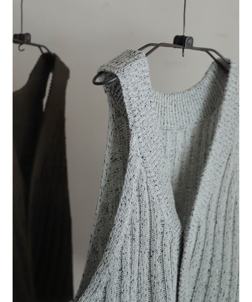 「FIL DE FER」 ニットベスト FREE ライトグレー レディース_画像9