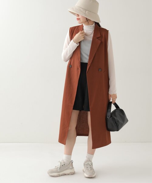 「RAY CASSIN」 ノースリーブワンピース FREE ベージュ レディース_画像2