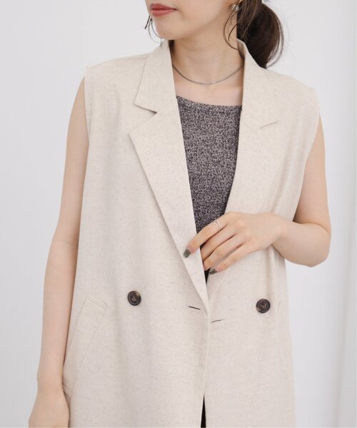 「RAY CASSIN」 ノースリーブワンピース FREE ベージュ レディース_画像9