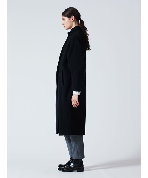 ミズイロインド　ミディアム丈　コート mizuiroind（ミズイロインド） コート FREE ブラック レディース