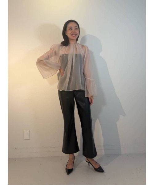 「COLUMN」 長袖ブラウス 36 ライトピンク レディース_画像8