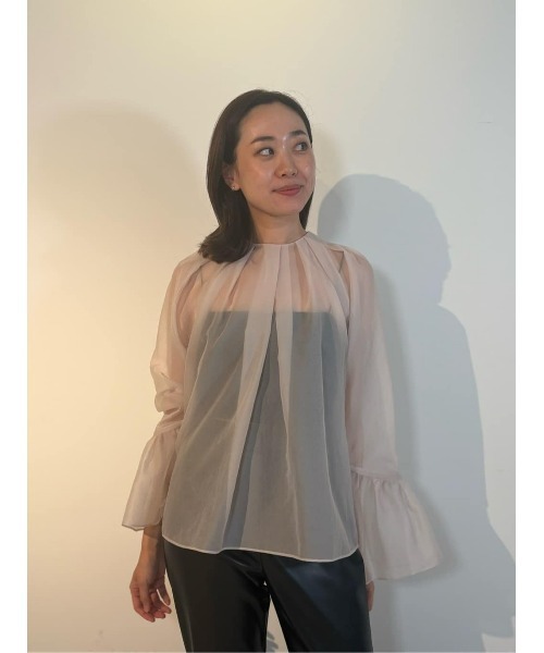 「COLUMN」 長袖ブラウス 36 ライトピンク レディース_画像9