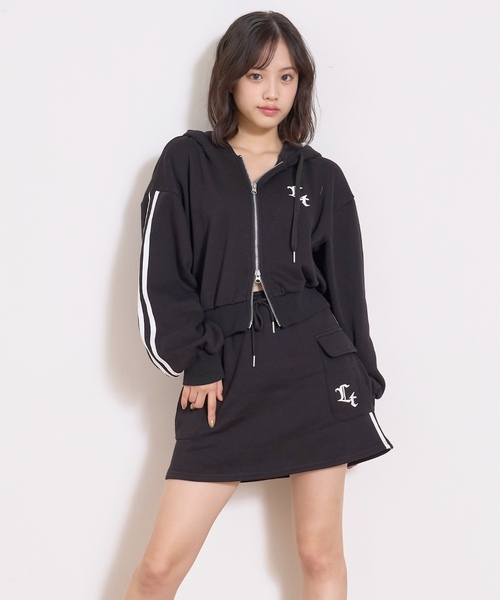 LOVETOXIC セットアップ 「LTXC/裏シャギー」ジップパーカー
