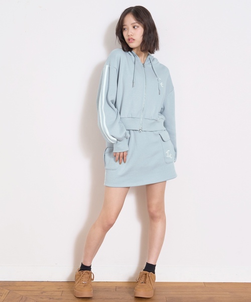 LOVETOXIC セットアップ 「LTXC/裏シャギー」ジップパーカー
