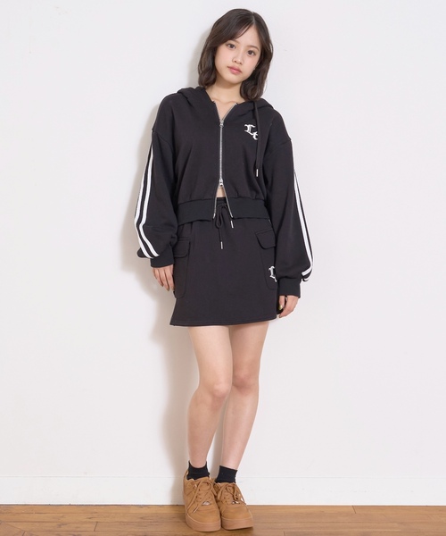 LOVETOXIC セットアップ 「LTXC/裏シャギー」ジップパーカー