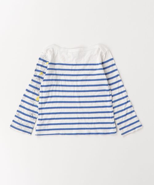 「PETIT BATEAU」 「KIDS」ボーダー柄長袖カットソー - ホワイト キッズ_画像2