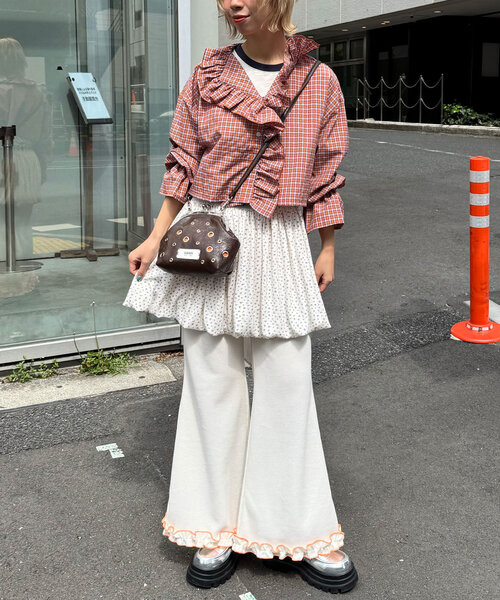 「HELLO.SANFRANCISCO」 イージーパンツ MEDIUM ブルー レディース_画像5