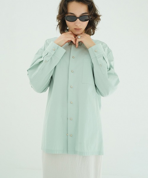 ブラウス シャツ JEWELRY OVER SHIRTS レディースの画像