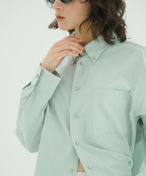 ブラウス シャツ JEWELRY OVER SHIRTS レディースの画像