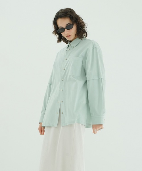 ブラウス シャツ JEWELRY OVER SHIRTS レディースの画像
