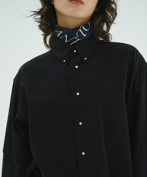 ブラウス シャツ JEWELRY OVER SHIRTS レディースの画像
