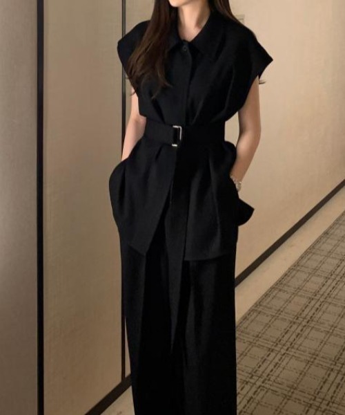 「FAVORITO」 セットアップ F ブラック レディース_画像4