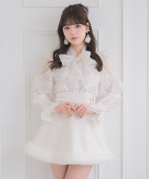 ROJITA トップス スカート セット ROJITA（ロジータ） スカート 「セットアップ対応」裾ファースカート