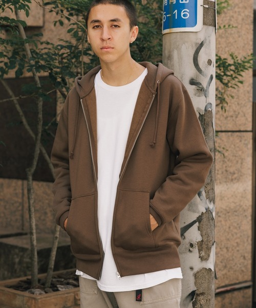 「United Athle」 ジップアップパーカー M ネイビー メンズ_画像4