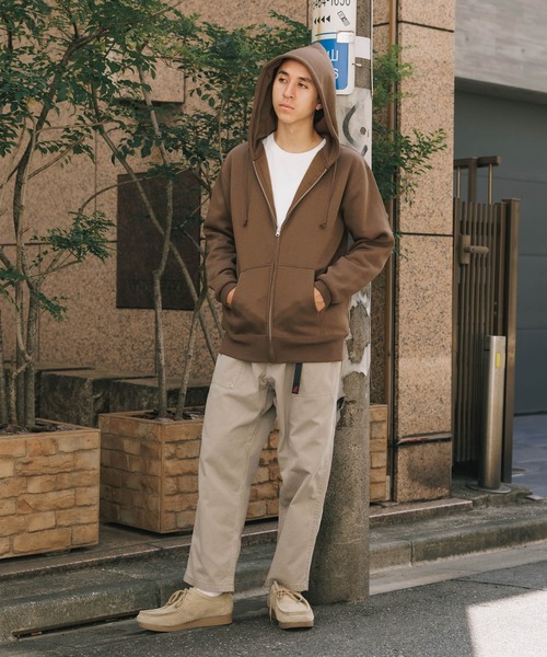 「United Athle」 ジップアップパーカー M ネイビー メンズ_画像6