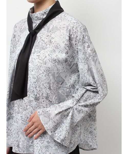 「TONAL」 長袖ブラウス MEDIUM ブラック レディース_画像8