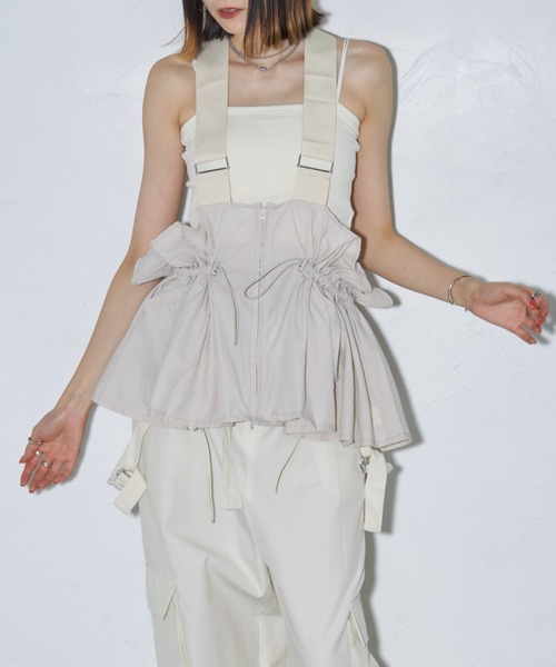 「leimn」 「Deux Amour」ベスト M ブラック レディース_画像8