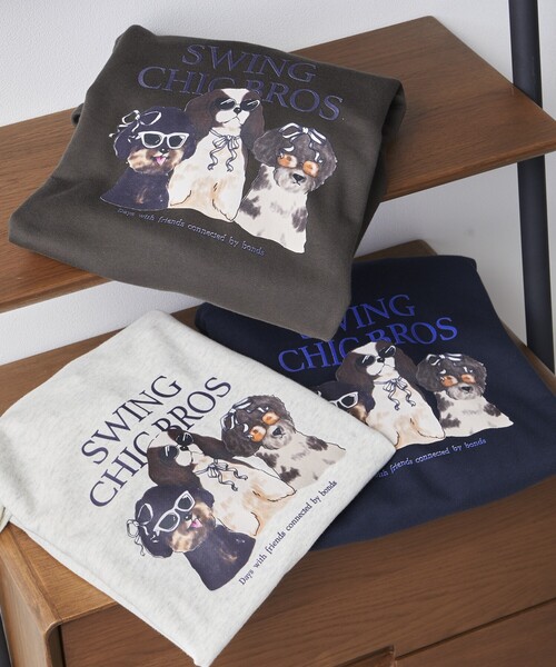 「Firsthand」 スウェットカットソー FREE チャコールグレー レディース_画像2