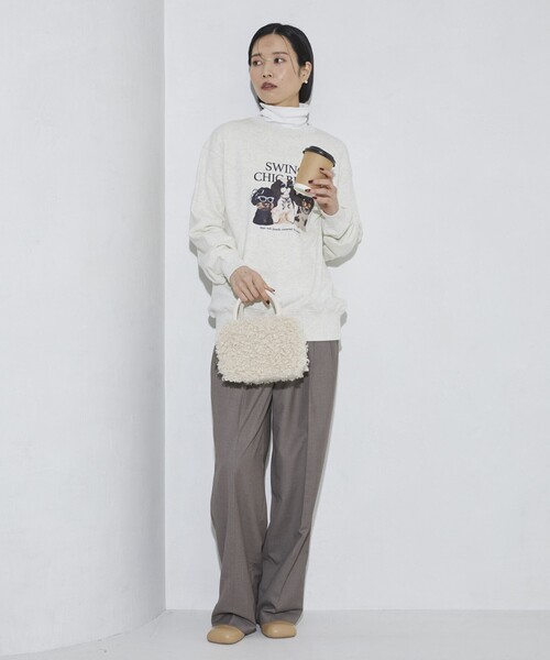 「Firsthand」 スウェットカットソー FREE チャコールグレー レディース_画像8