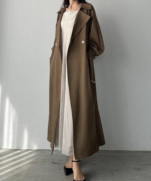 Louere（ルエレ） トレンチコート LARGE ダークベージュ レディース