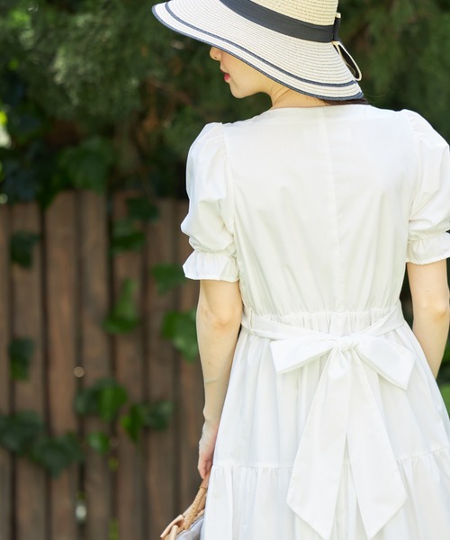 「tocco closet」 半袖ワンピース M ブルー レディース_画像7