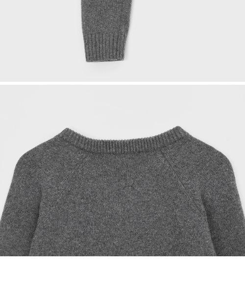 「BLACKUP」 長袖ニット ONESIZE グレー レディース_画像4