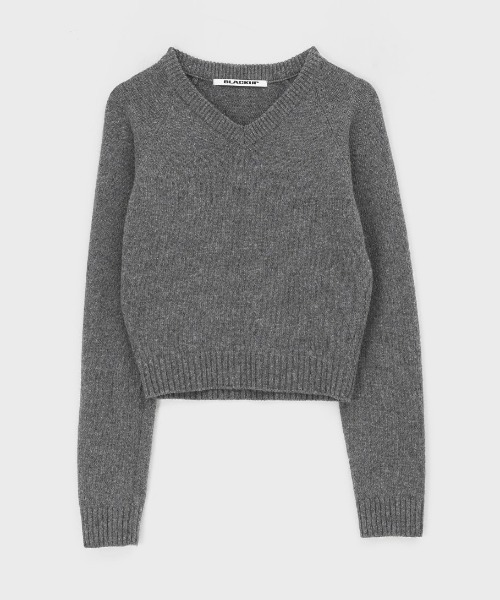 「BLACKUP」 長袖ニット ONESIZE グレー レディース_画像6