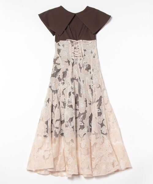 「dazzlin」 ドッキングワンピース SMALL ブラウン レディース_画像2