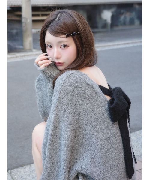 「Darich」 長袖ニット FREE ブラック レディースの画像