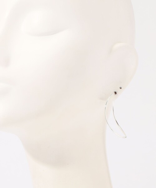ピアス BAR Jewellery CONTOUR シルバーピアス レディースの画像