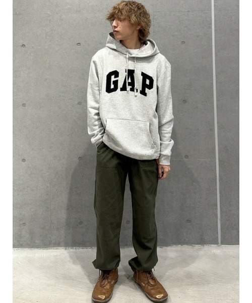 GAP x スチャダラパー アーチロゴ パーカー グレー フーディー SDP Gap公式オンラインストア | Gap×SDP アーチロゴ フーディー