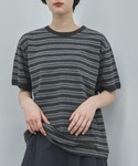 tシャツ 半袖 マルチボーダーオーバーリンガー...の詳細画像5
